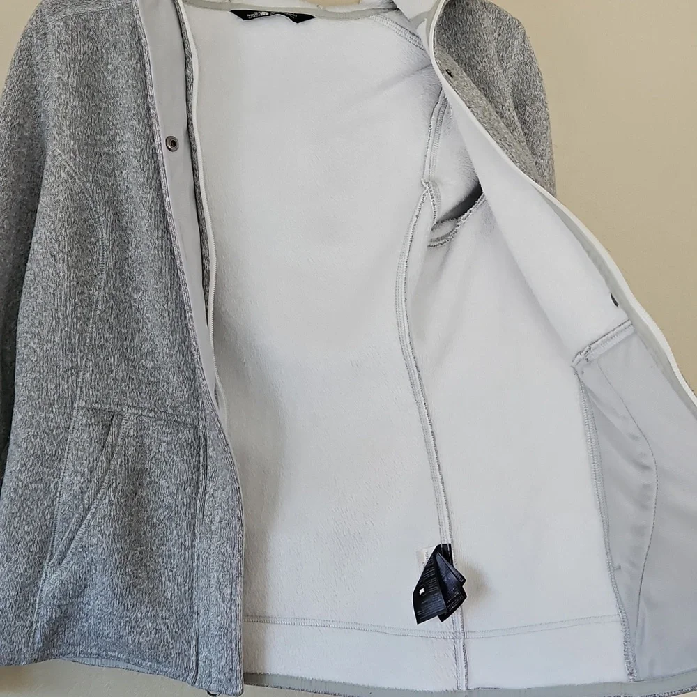 The North Face Women's Heather Gray‎ Fleece Lined Jacket Small